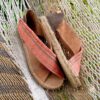 Sandalia Golden Walk vegana color camel con suela de yute